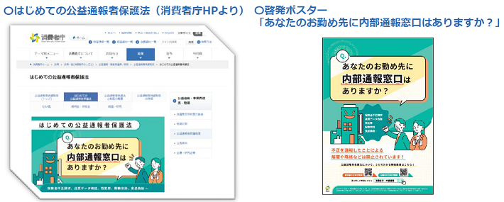はじめての公益通報者保護法(消費者庁HPより)