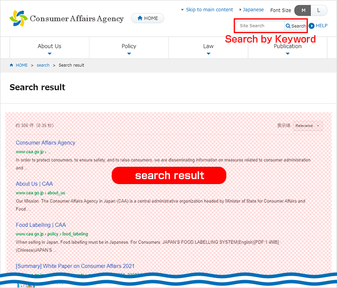 [Image]Search result display example