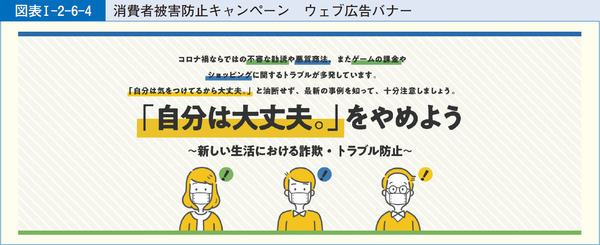 図表1-2-6-4消費者被害防止キャンペーン　ウェブ広告バナー