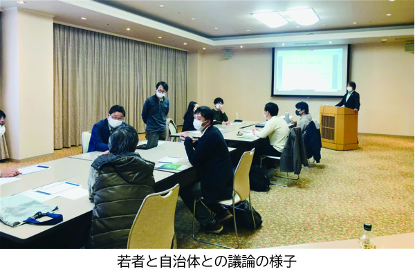 若者と自治体との議論の様子