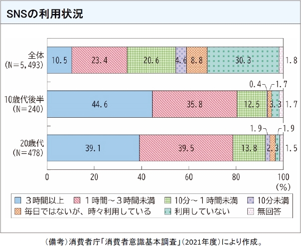 図表13 SNSの利用状況