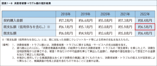 図表9 消費者被害・トラブル額の推計結果
