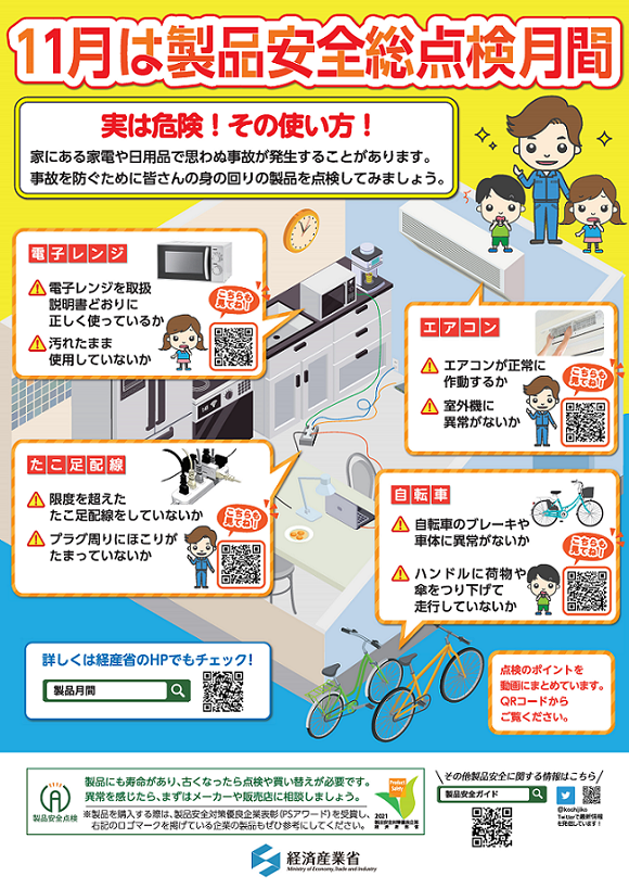図:製品安全総点検月間ポスター(経済産業省)