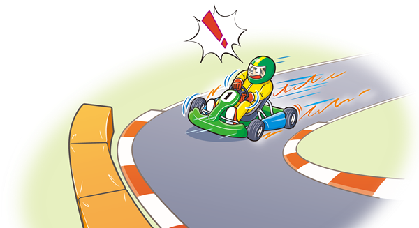 イラスト: ゴーカート