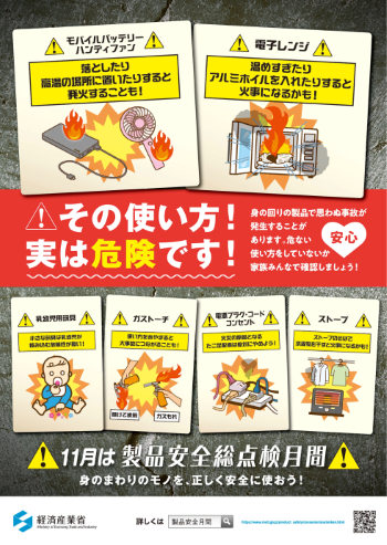 製品安全総点検月間ポスター